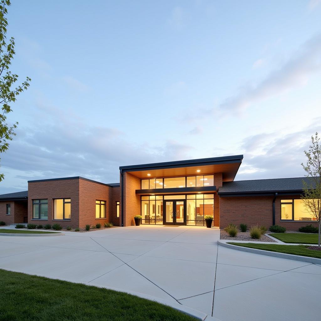 Modern facility at the site of the old Tooele Hospital