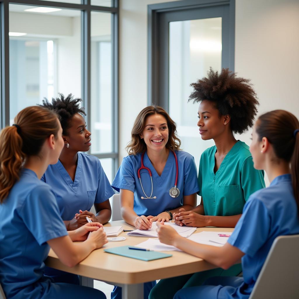 Oroville Hospital Staff Collaborating