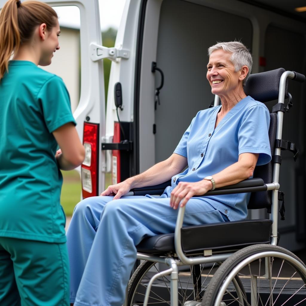 Patient Comfort and Well-being in a Hospital Transport Chair