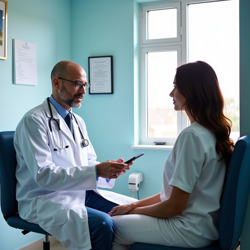 Patient Consulting with a Doctor at Bayamon Hospital