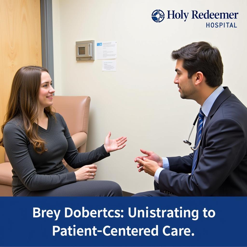 Patient Consulting with Doctor at Holy Redeemer Hospital