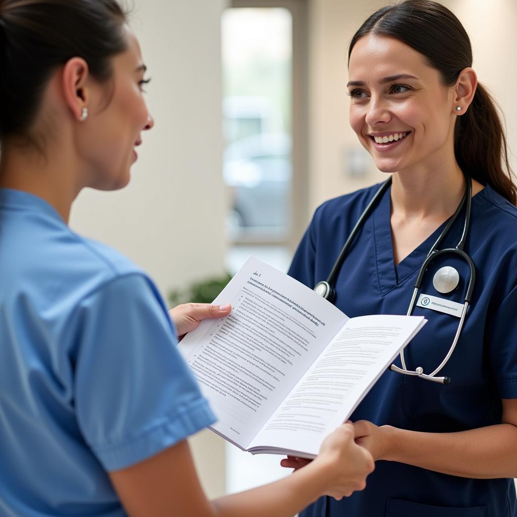 Patient Receiving Discharge Instructions