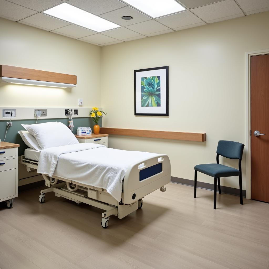 Comfortable and Modern Patient Room at San Jose Hospital