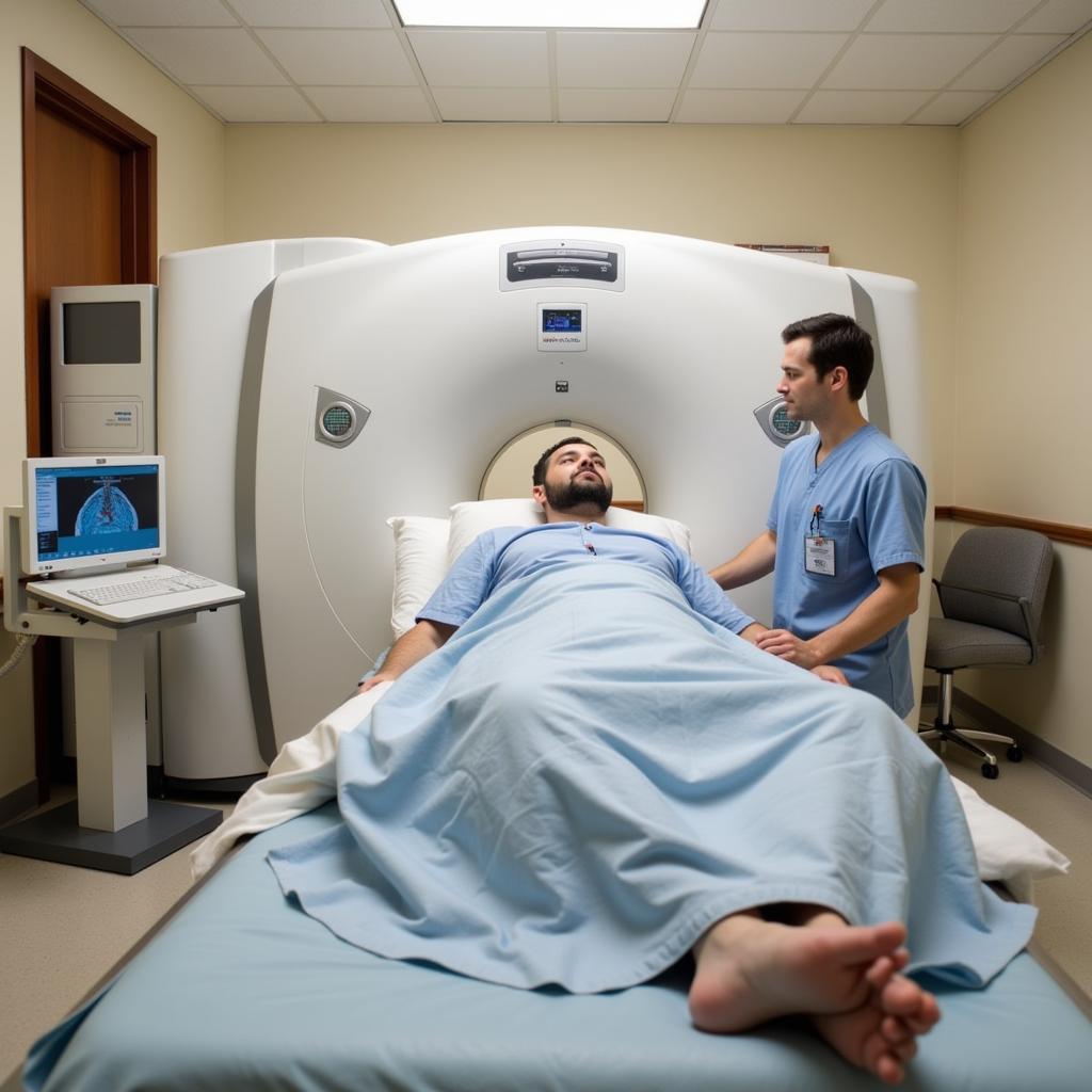 Patient Undergoing an MRI Scan at AGH