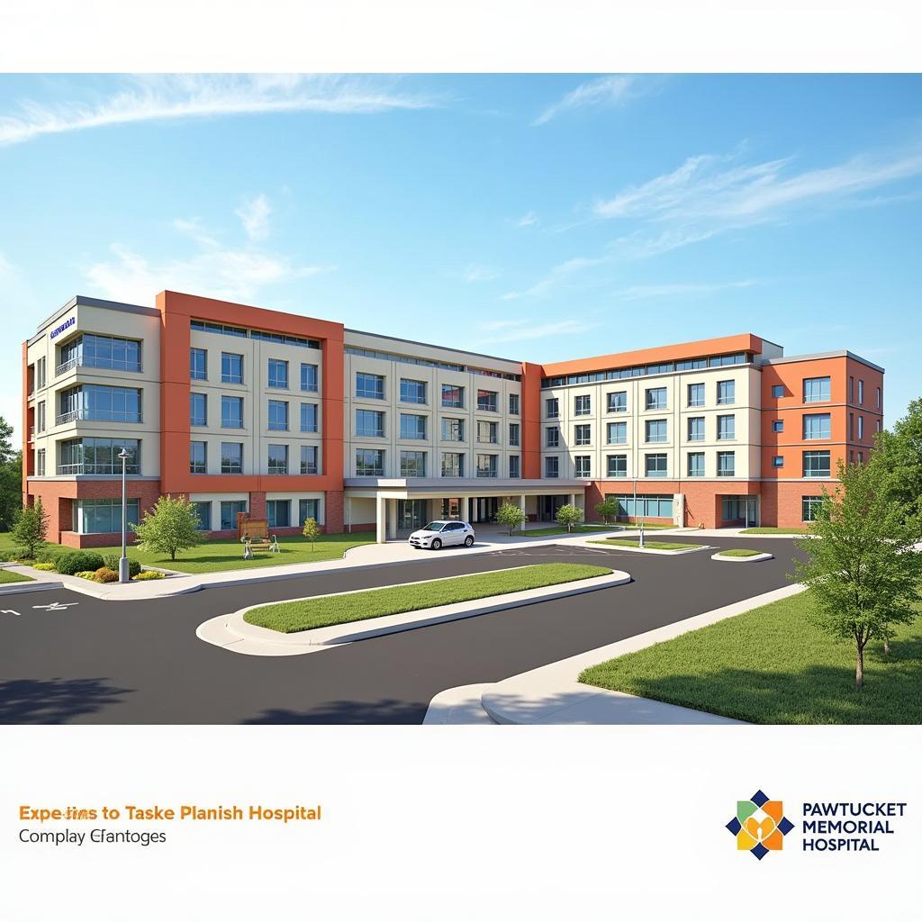 An artist's rendering of the planned expansion of Pawtucket Memorial Hospital.