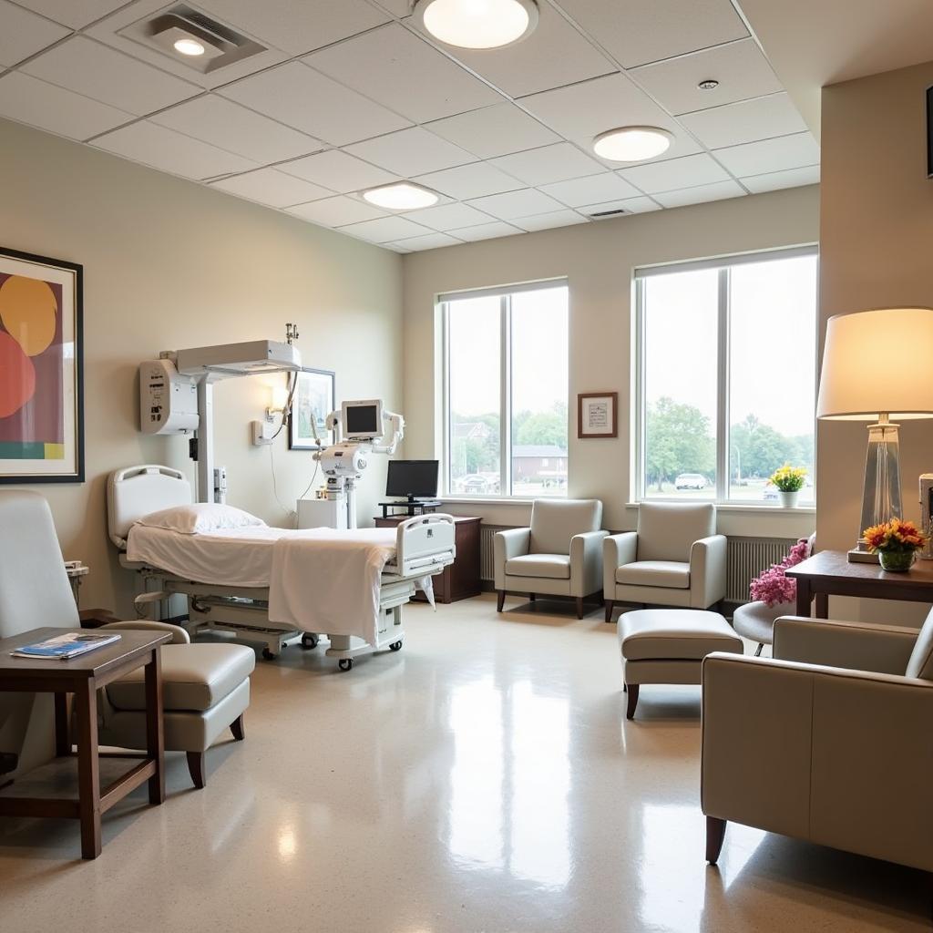 Comfortable and Modern Patient Room in a Perrysburg Hospital