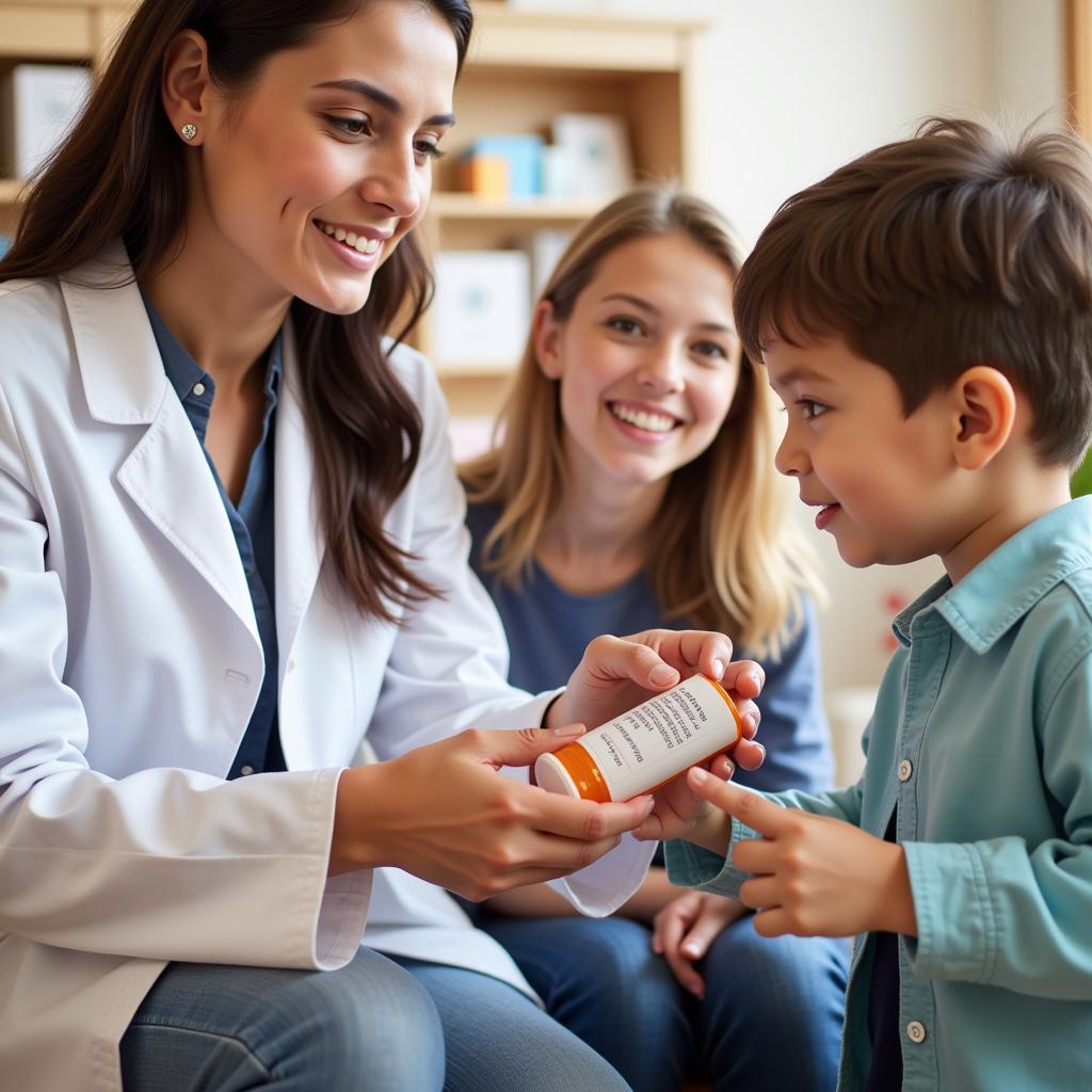 Phoenix Children's Hospital Pharmacist Providing Patient Counseling