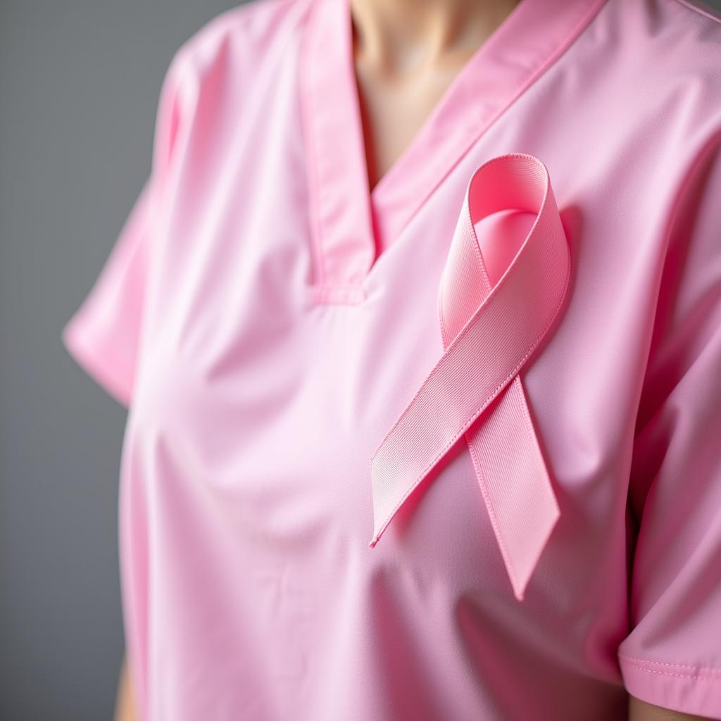 The pink ribbon as a symbol of hope