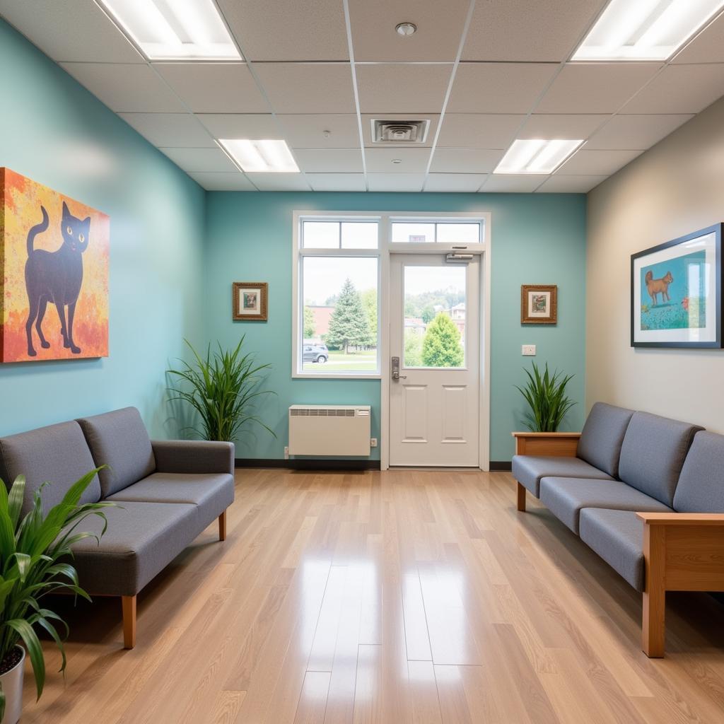 Comfortable and Welcoming Waiting Area in a Pomona Pet Hospital