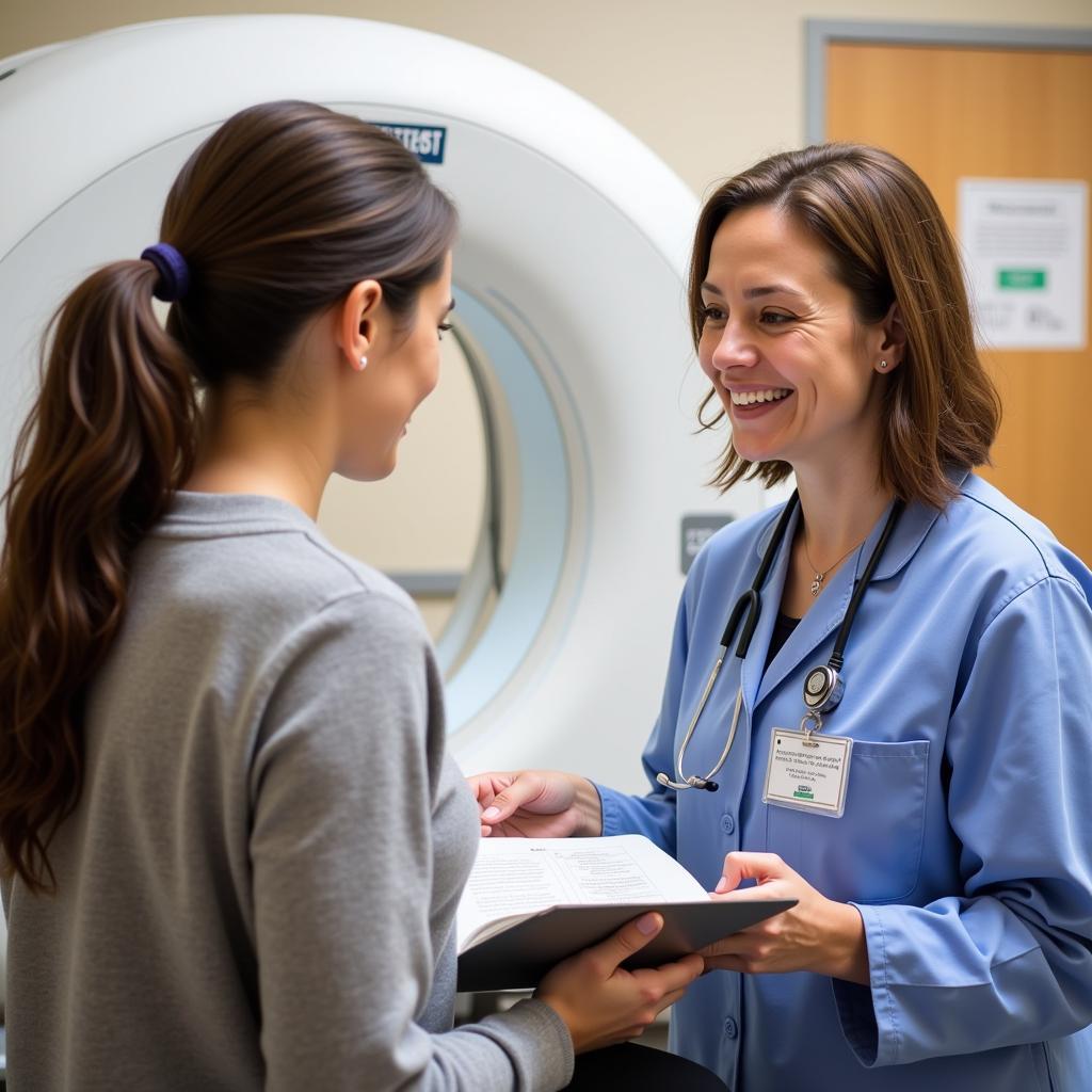 Patient Preparing for a Radiology Appointment