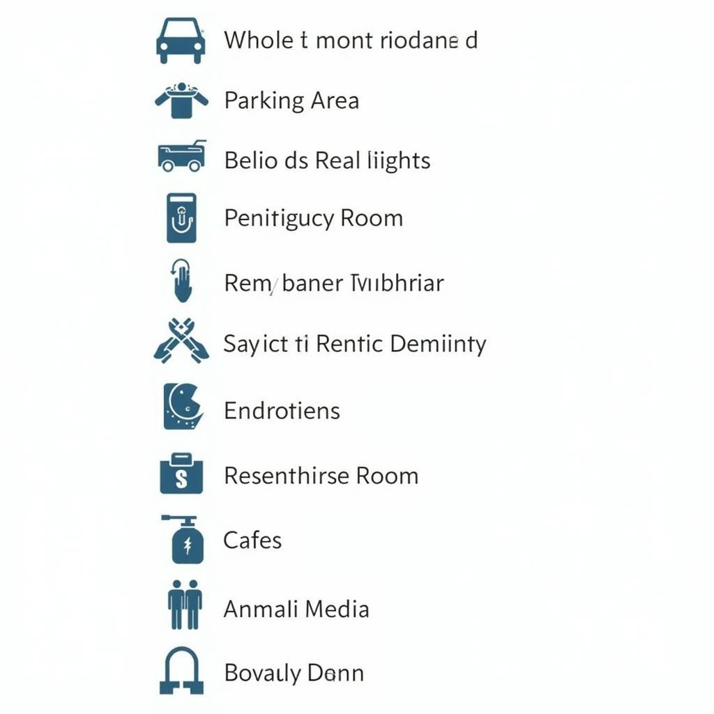 Example of a Map Legend for Presbyterian Hospital Dallas