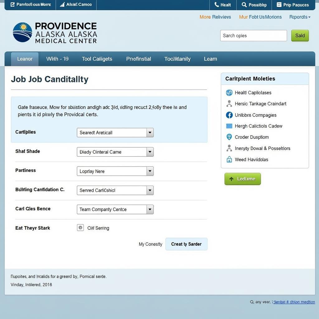 Providence Anchorage Online Application