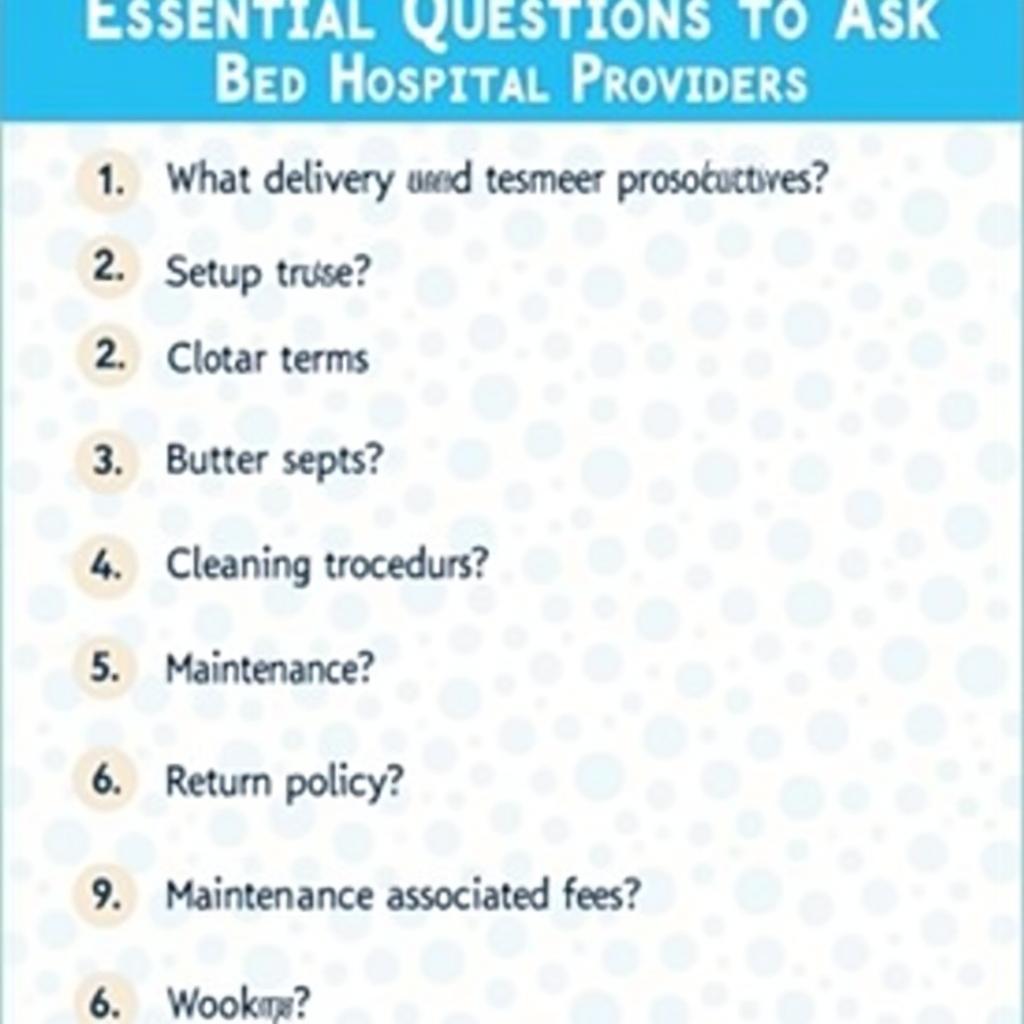 Important Questions for Hospital Bed Rental Providers