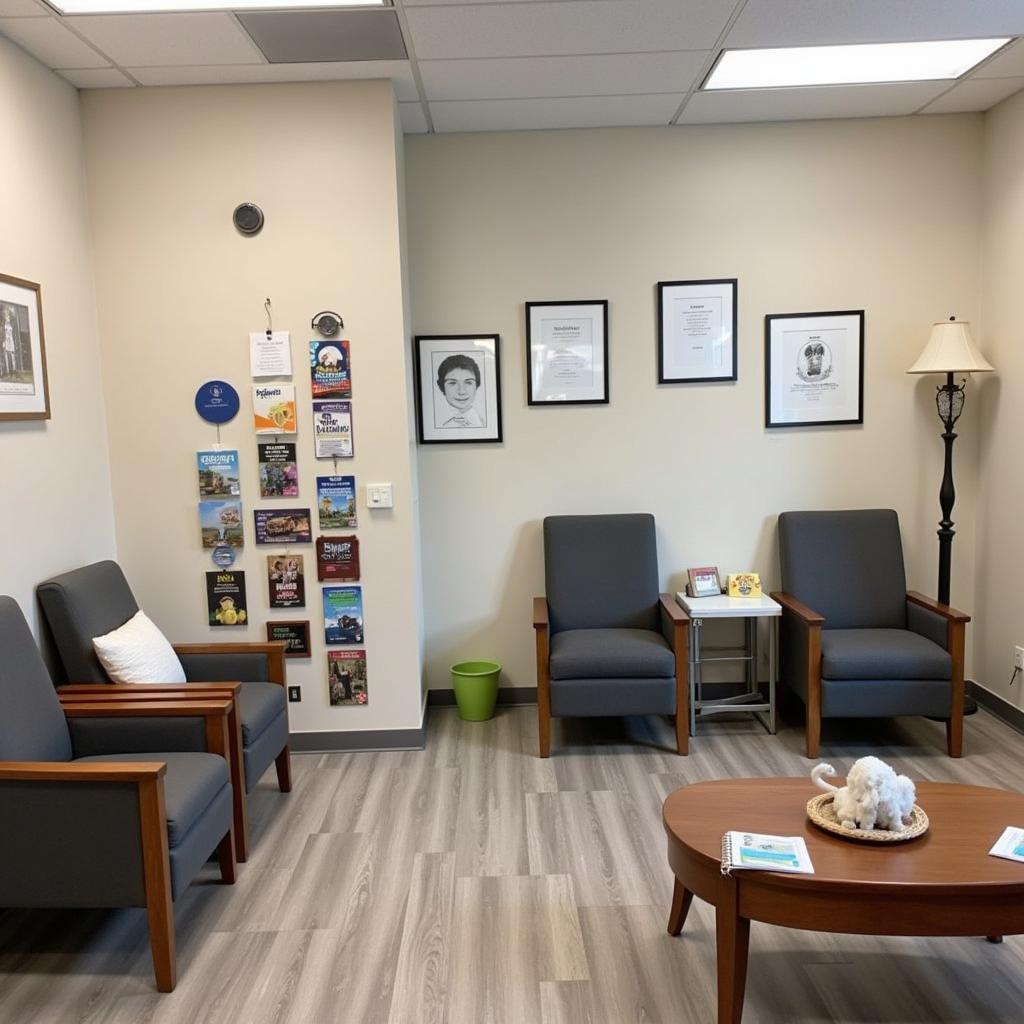 Comfortable and Welcoming Waiting Area at Rainbow River Animal Hospital