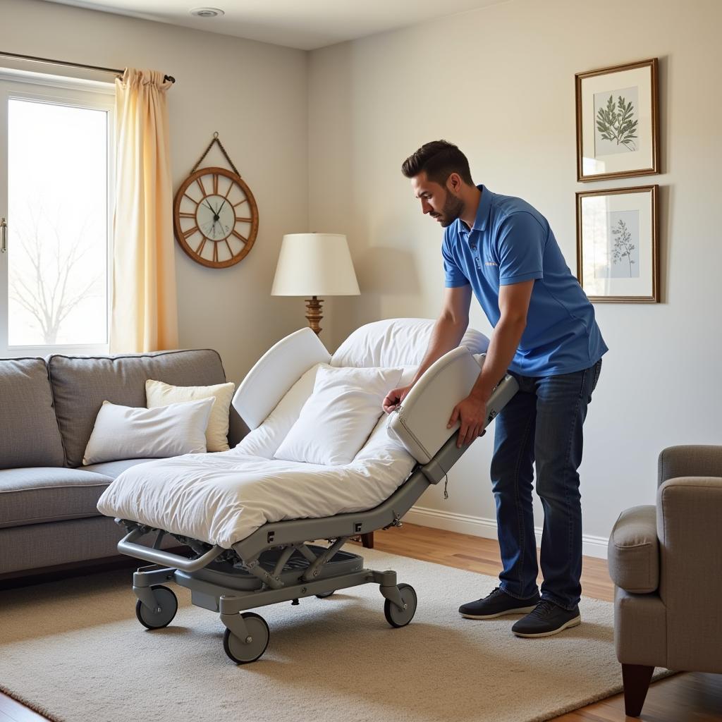 Renting a Hospital Recliner Bed