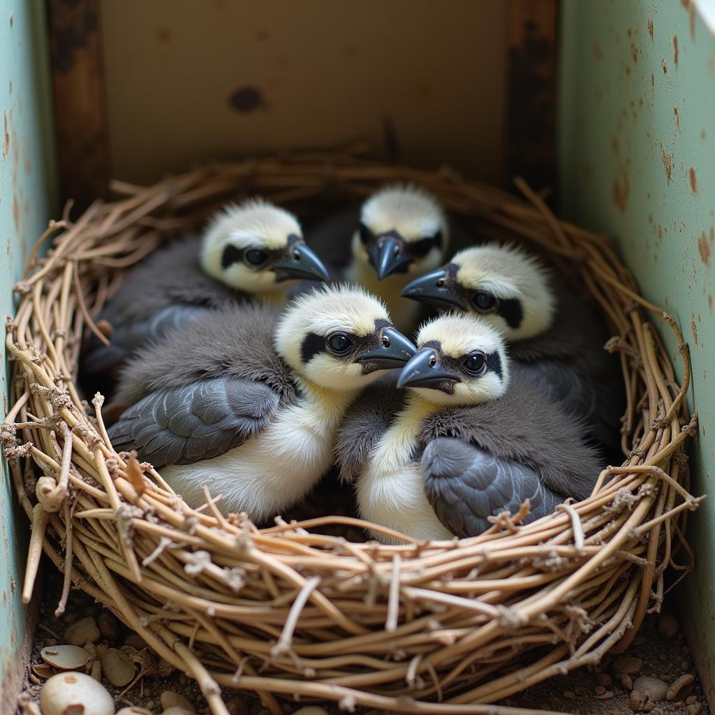 Rescued Baby Birds at Ohio Wildlife Center