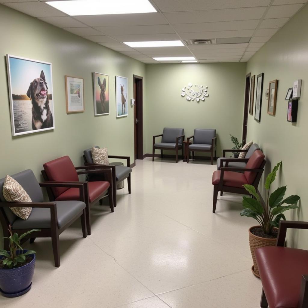 Comfortable waiting room at Rhea County Animal Hospital