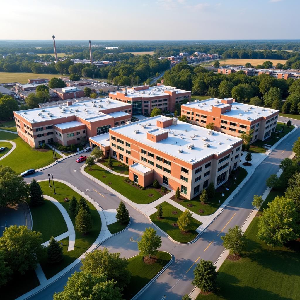 Riley Hospital Aerial View