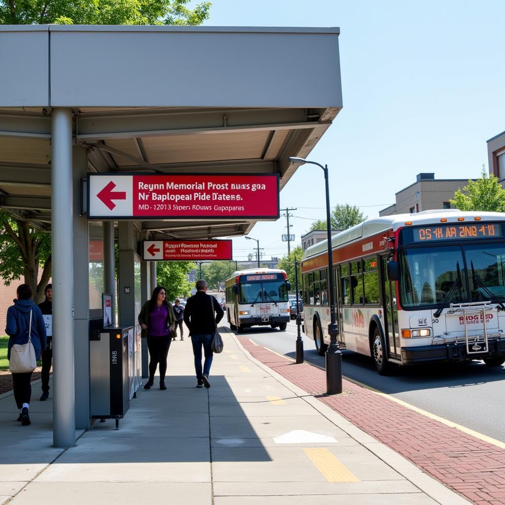 Rochester Public Transport near Strong Memorial Hospital