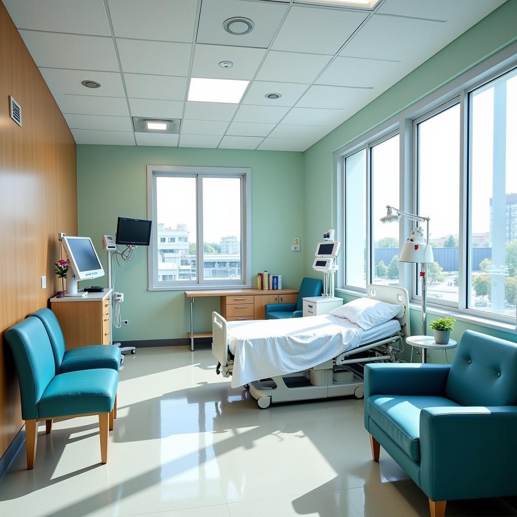 Round Rock Heart Hospital Patient Room