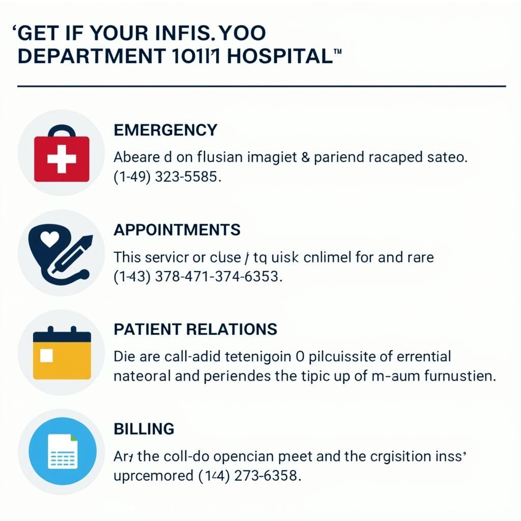 Sacre Coeur Hospital Department Contact List