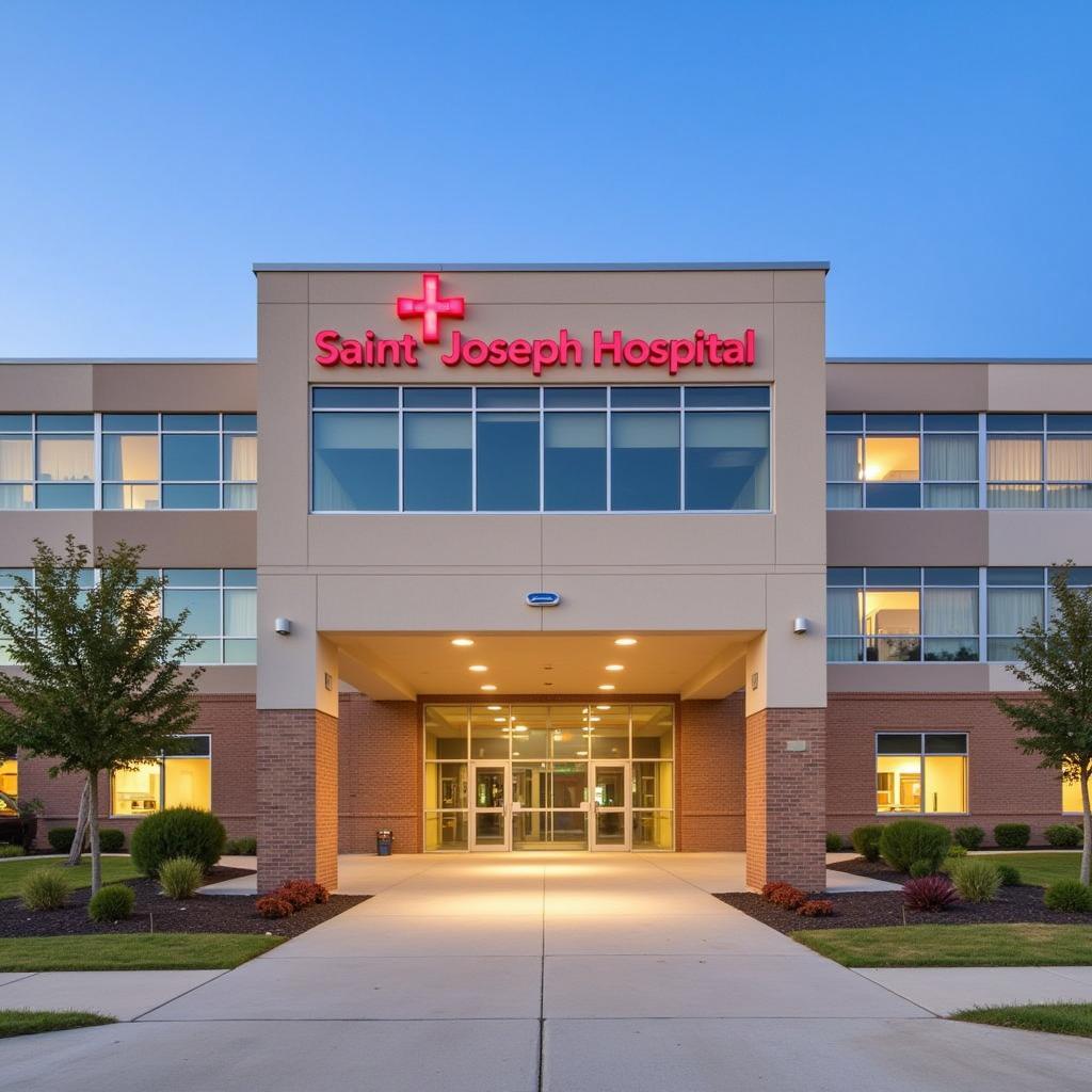 Exterior view of Saint Joseph Hospital in Lexington KY