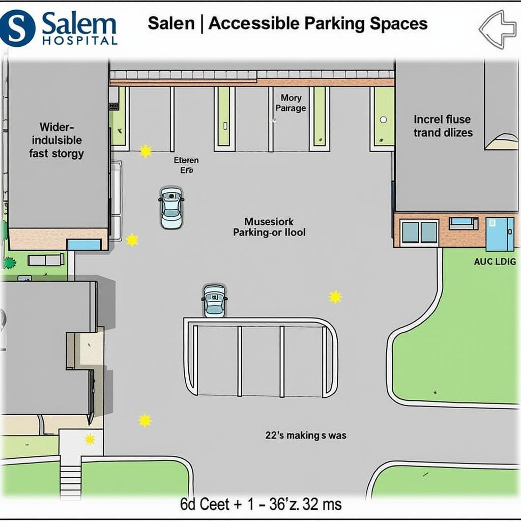 Designated Accessible Parking at Salem Hospital