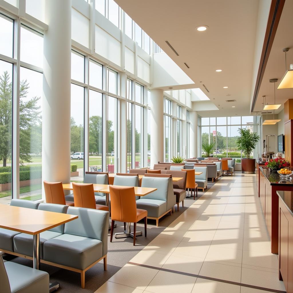 The elegant dining area at San Jose Hospital.