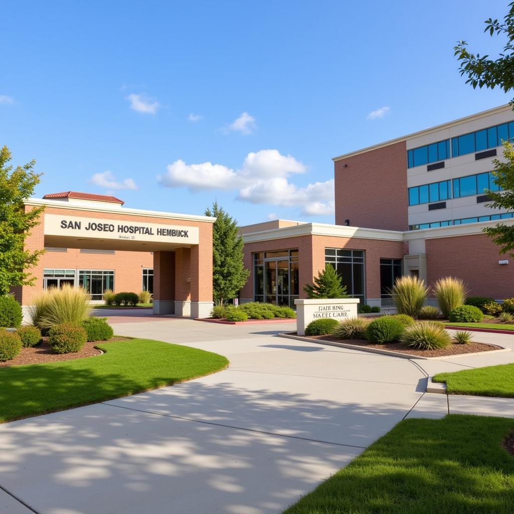 Exterior View of San Jose Hospital at Ridgelake