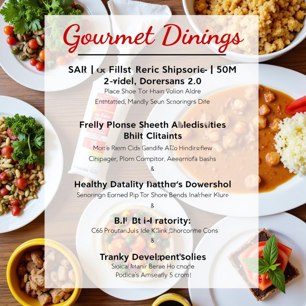 San Jose Hospital Gourmet Dining Example