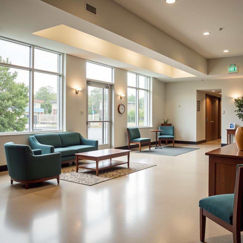 San Jose Hospital Lobby - A welcoming and spacious lobby with comfortable seating and natural light.