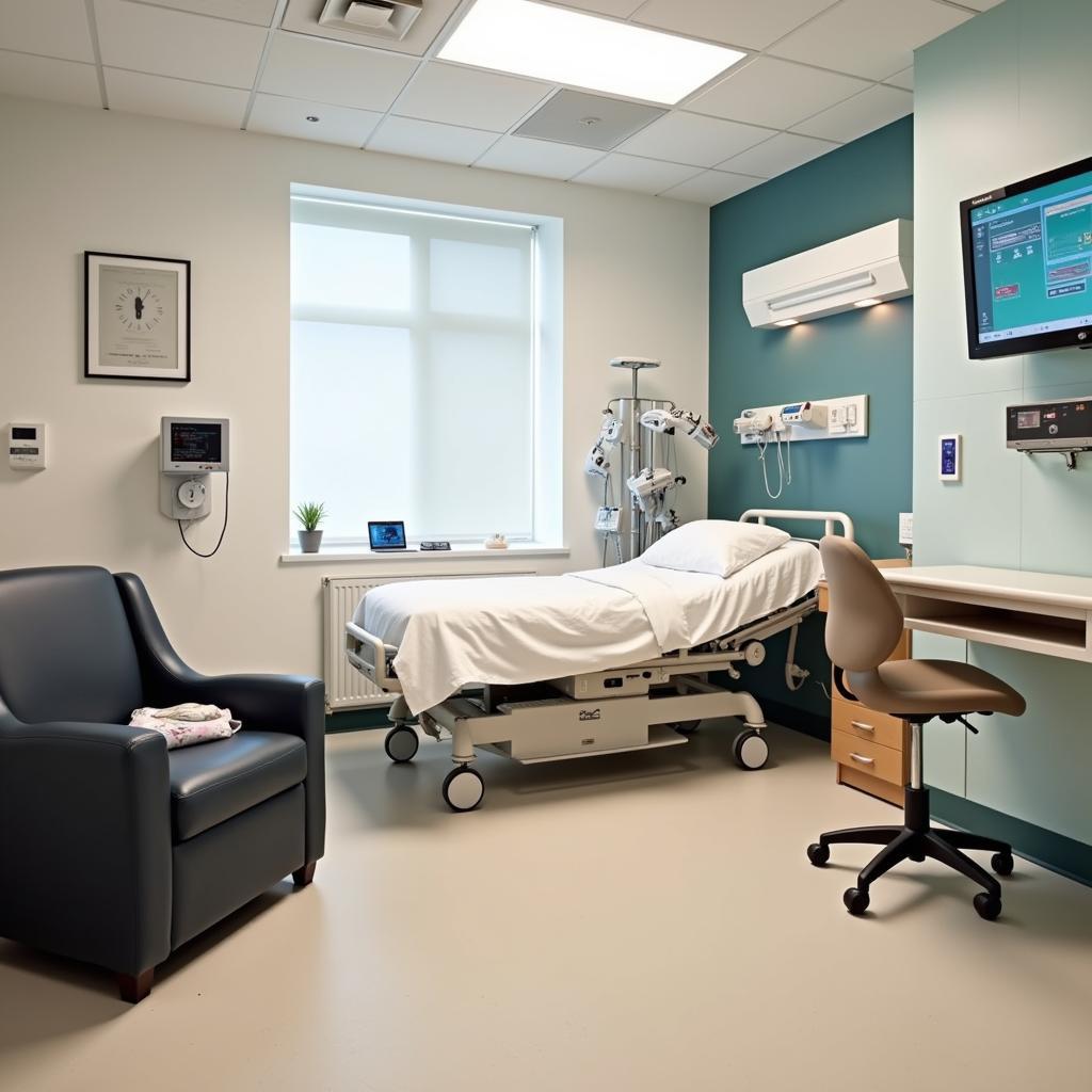 San Jose Hospital modern patient room