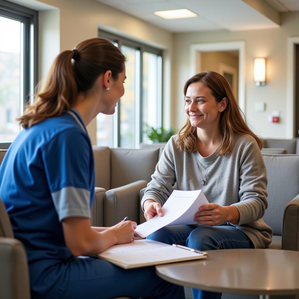 Patient admission process at San Jose Hospital