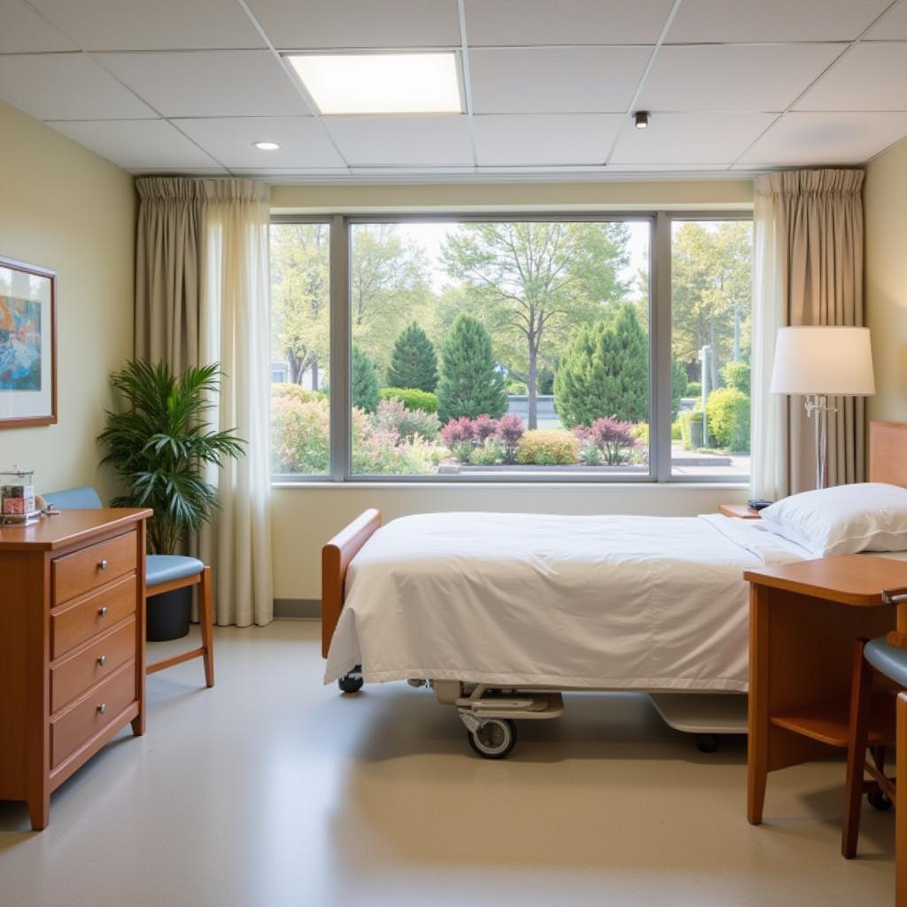 San Jose Hospital Serene Patient Room