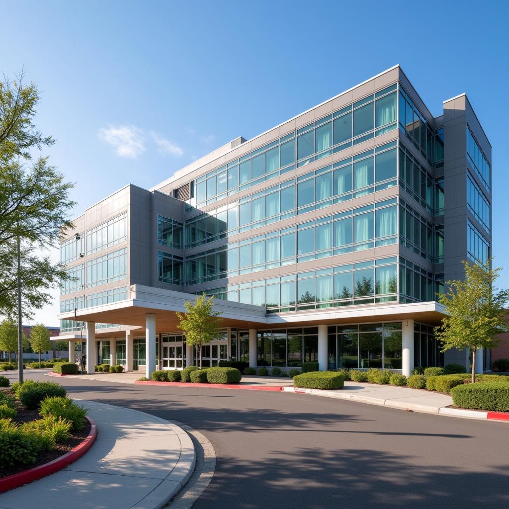 San Jose Hospital Exterior: Modern Building with Welcoming Entrance