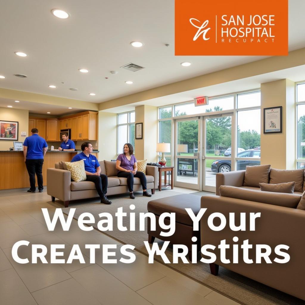 Welcoming reception area at San Jose Hospital