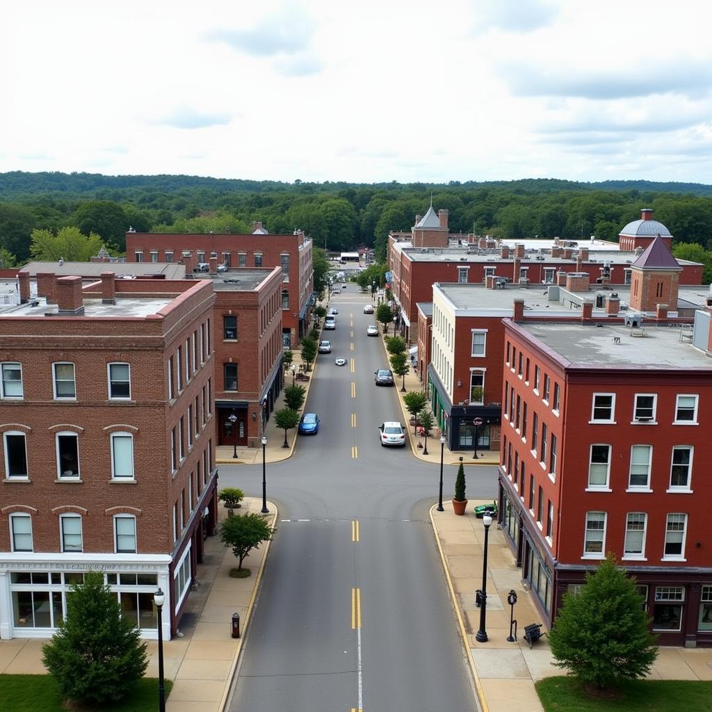 Historic downtown Scottsville, KY, a backdrop for local legends