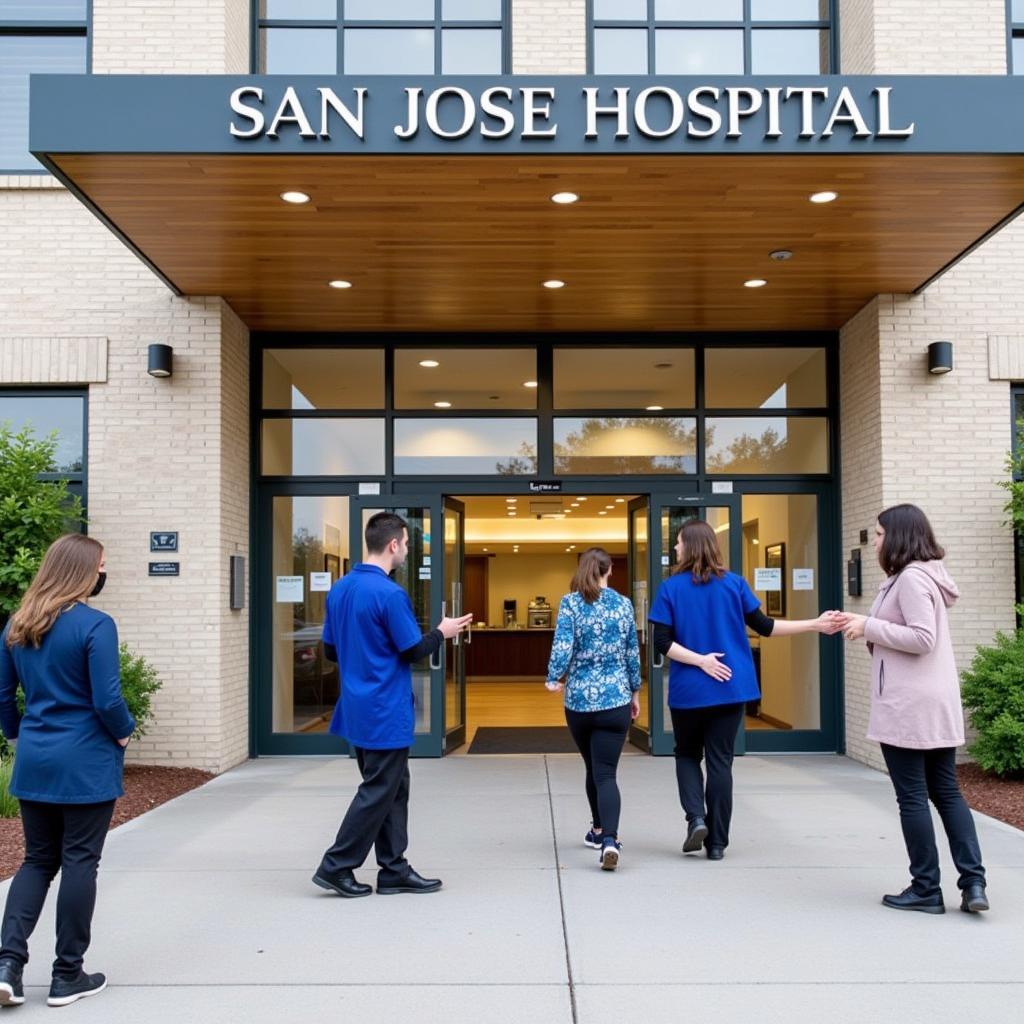 Scruffy hospitality welcome at San Jose Hospital