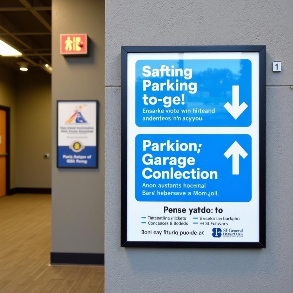 SF General Hospital Parking Signage