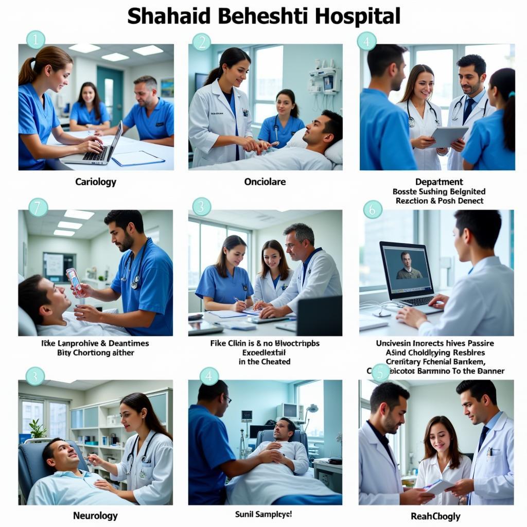 Specialized Departments within Shahid Beheshti Hospital