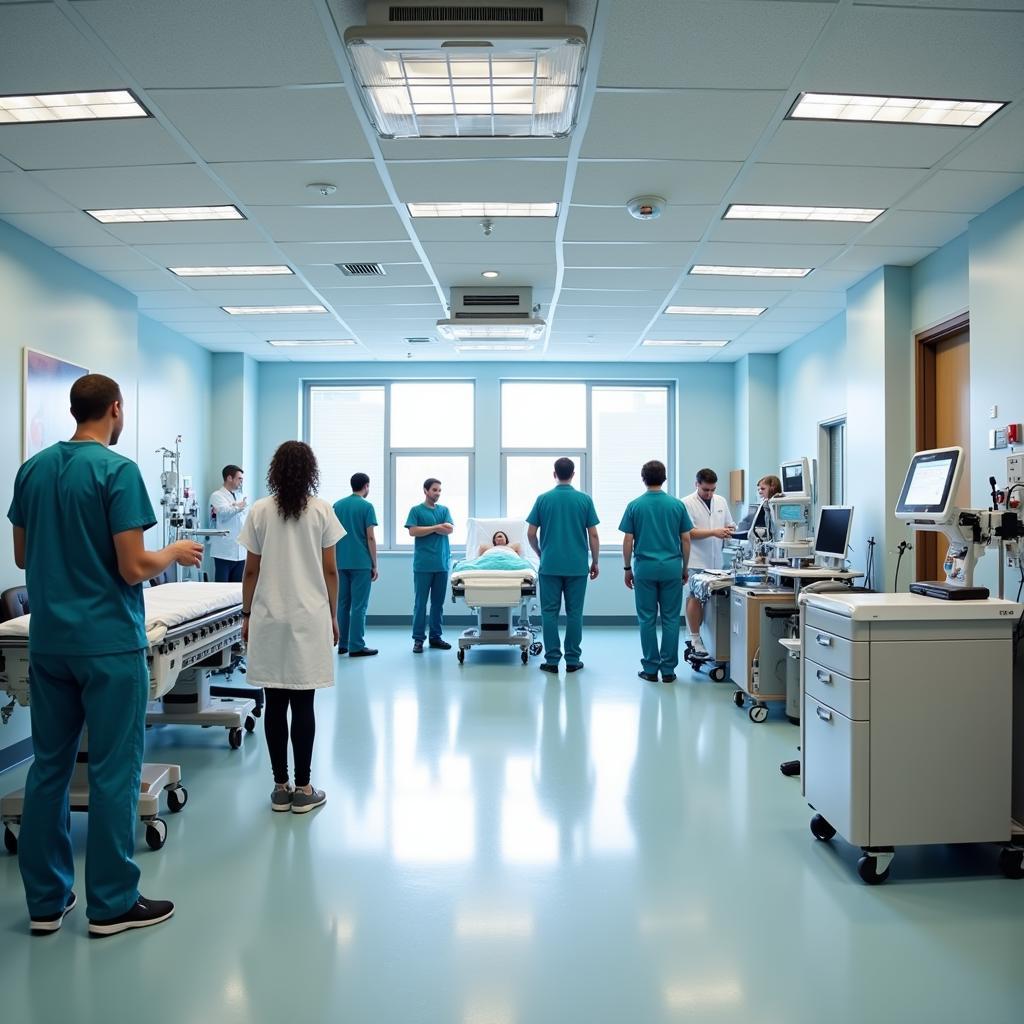 Well-equipped emergency room in a Shawano WI hospital