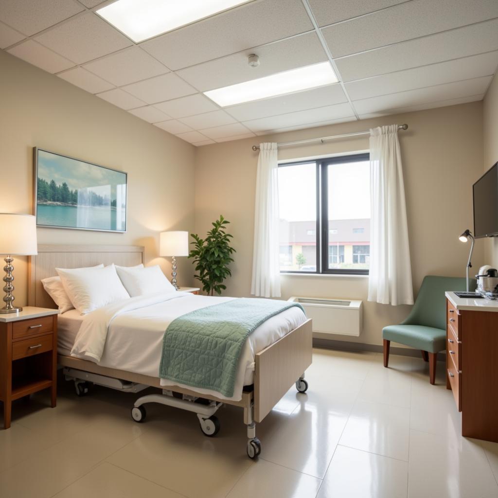 Comfortable and modern patient room in Shawano WI