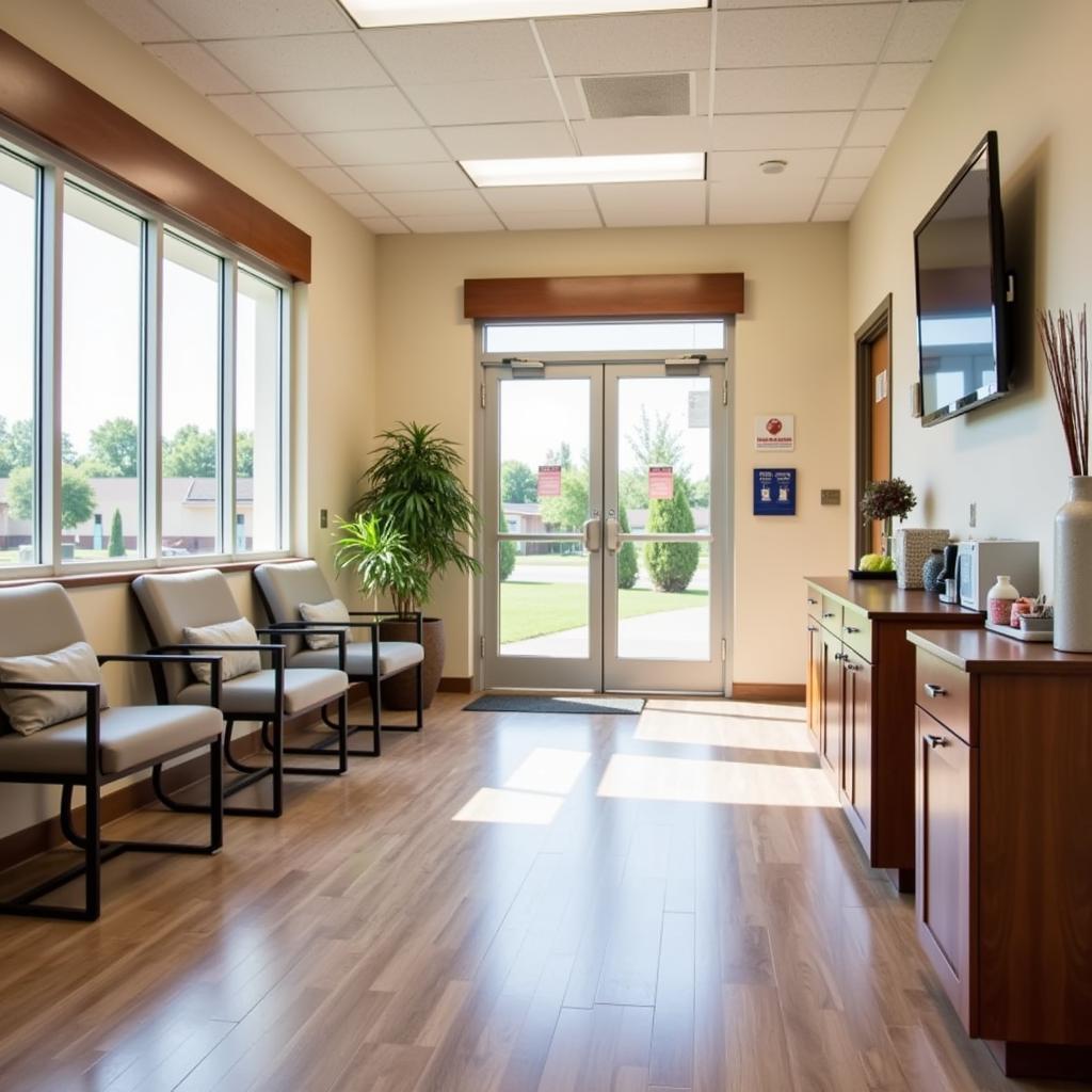 Comfortable and welcoming waiting area at Shelter Island Veterinary Hospital