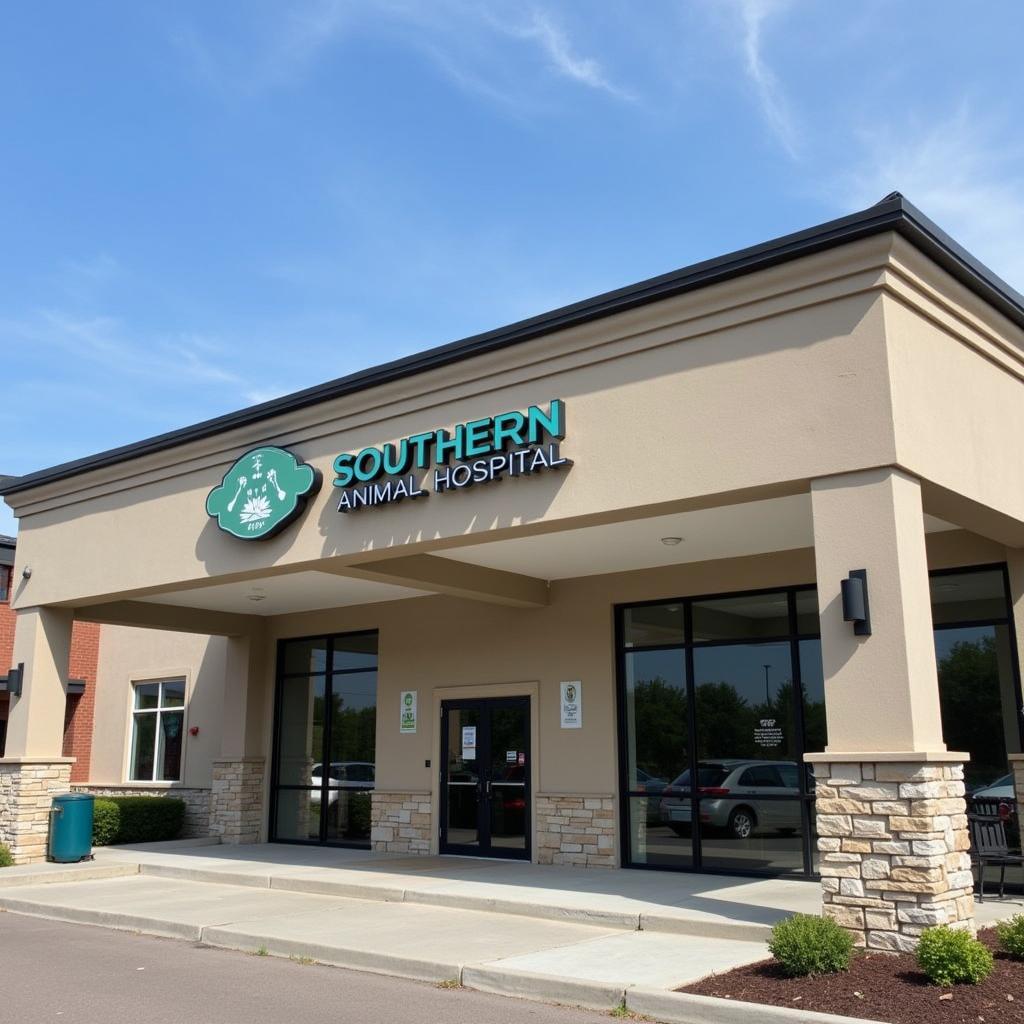 Welcoming Exterior of Simply Southern Animal Hospital