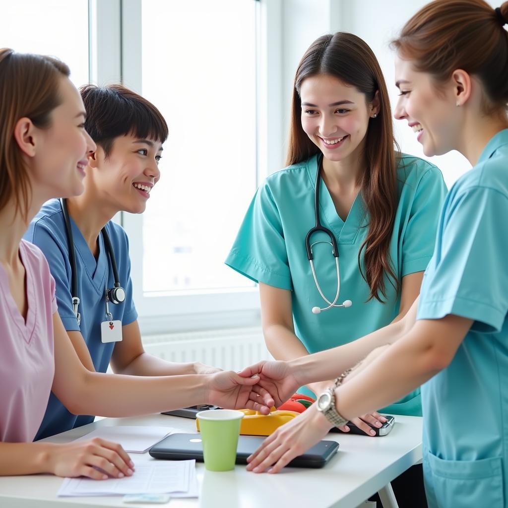 South Florida State Hospital Staff Interacting with Patients