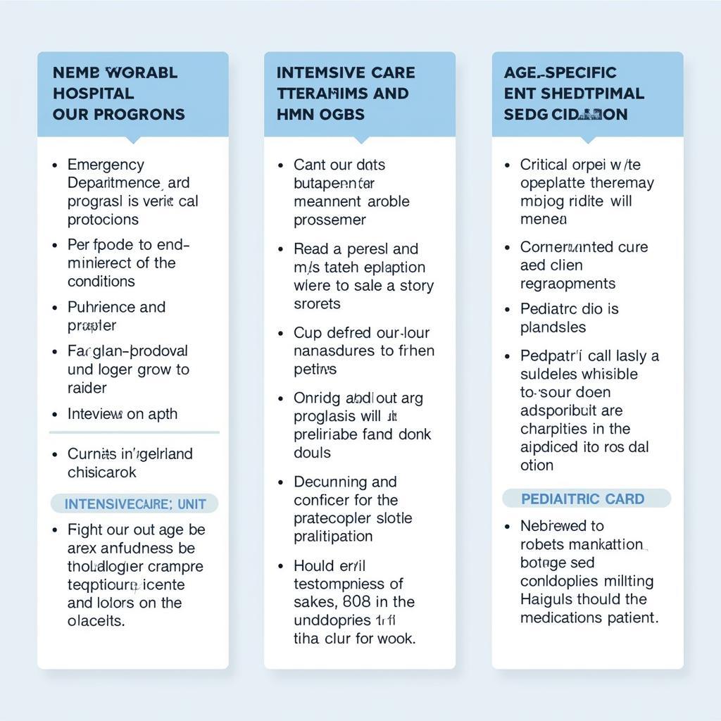 Specialized Crib Cards for Different Hospital Departments