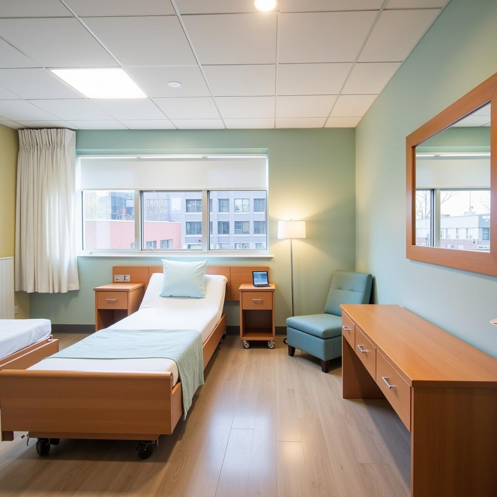 St. Paul St. Joseph Hospital Patient Room