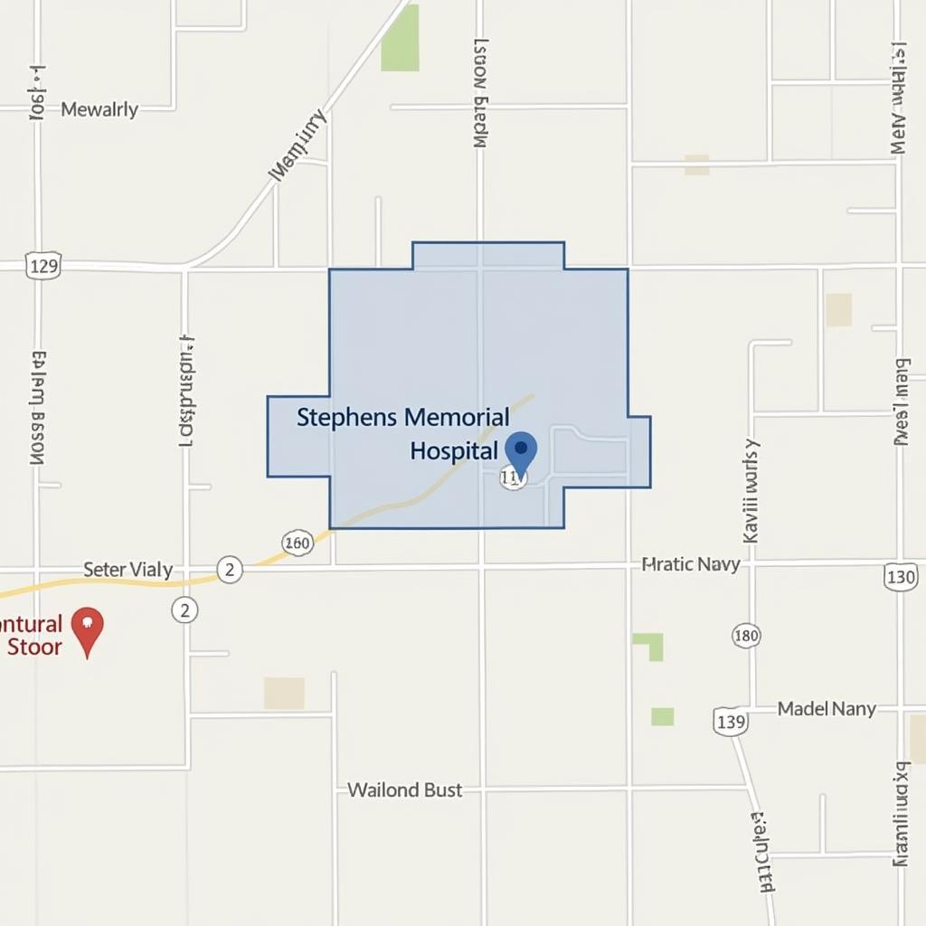 Stephens Memorial Hospital Location Map