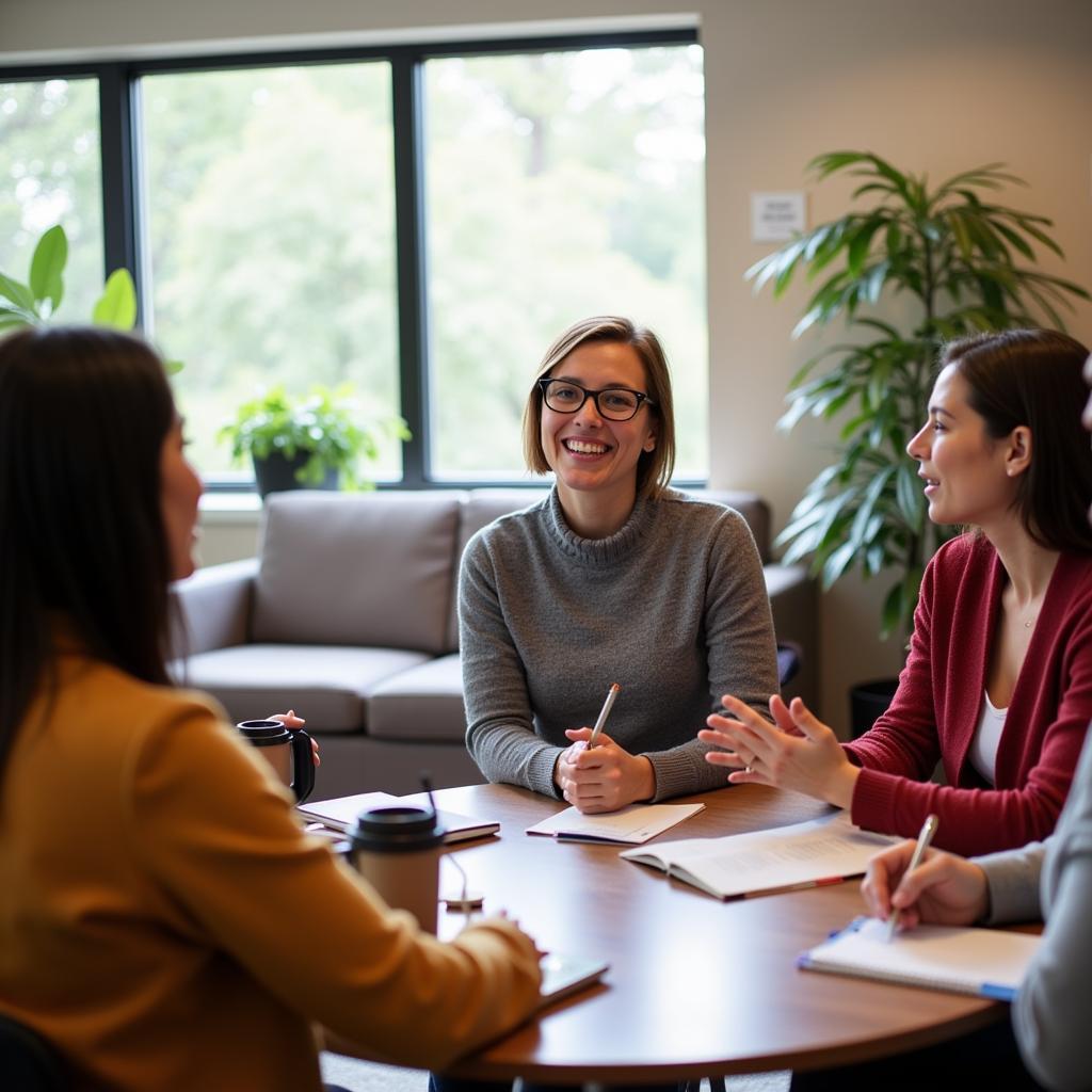 Support Group Meeting in Outpatient Rehab