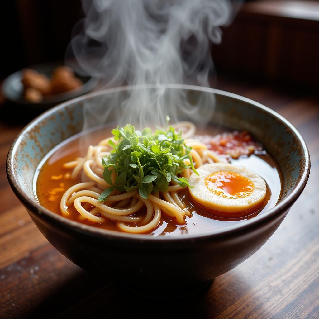 Tei An Ramen Dish Presentation